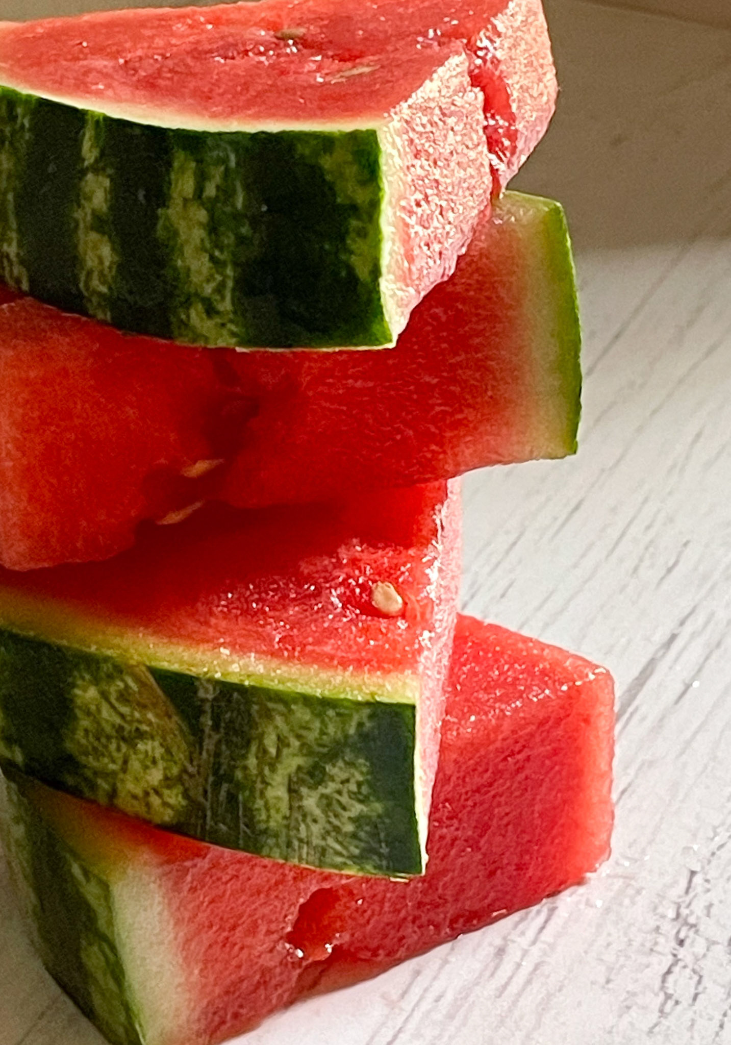 Food-watermelon cut stacked
